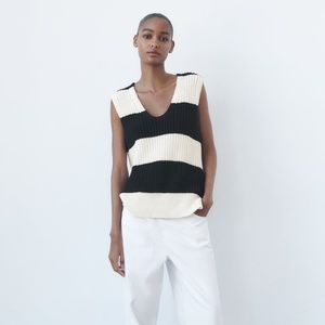 Zara tripe sweater vest 6771/102